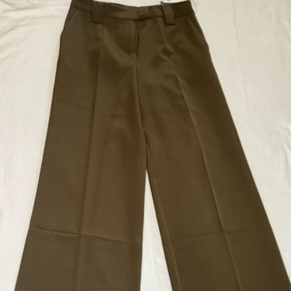 SCOOP Olive Green Pleated Trousers – NWT - Picture 1 of 5